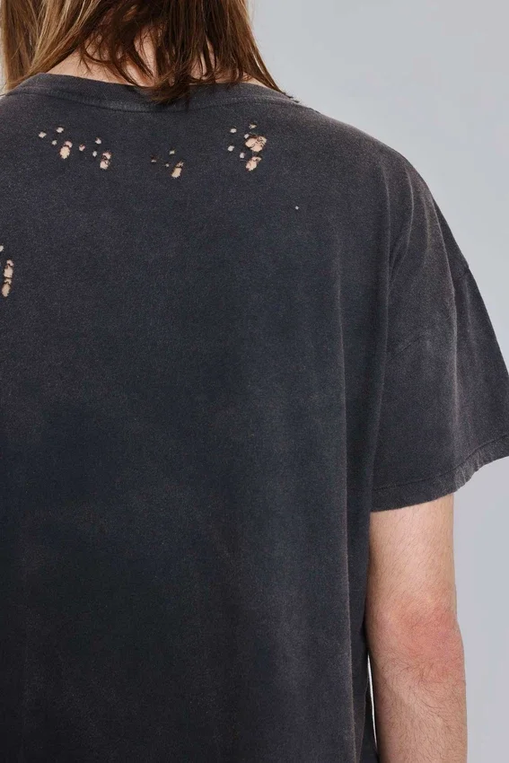 Rock Revival Distressed National Cropped T-Shirt
