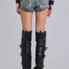 Rock Revival Embellished Denim Mini Shorts