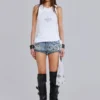 Rock Revival Rhinestone Fleur de Lis Vest Top