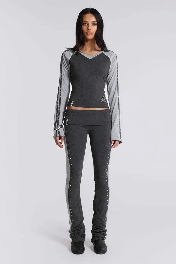 Rynna Sporty Foldover Bootcut Trousers