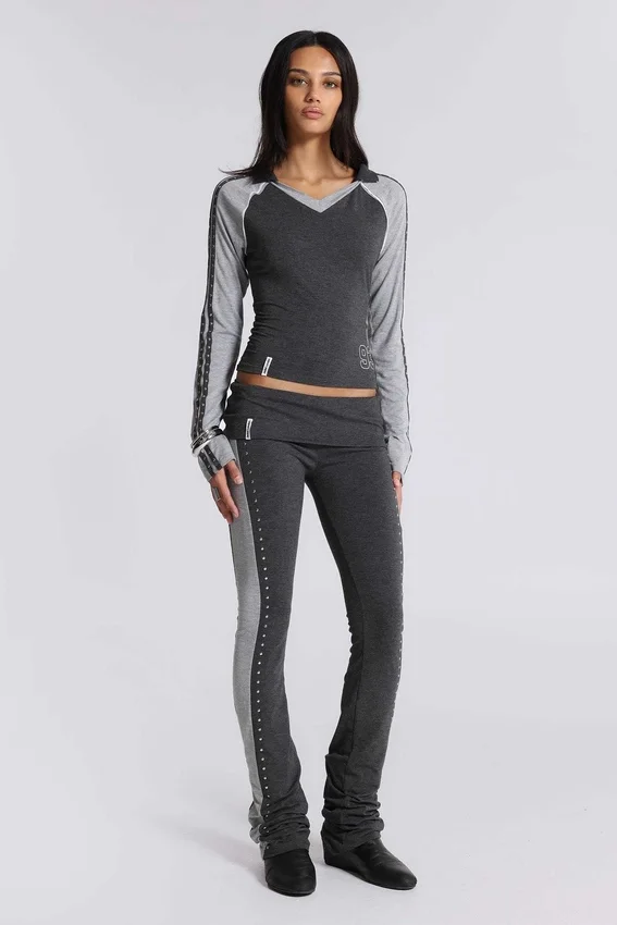 Rynna Sporty Foldover Bootcut Trousers