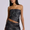 Shadow Studded Corset Top