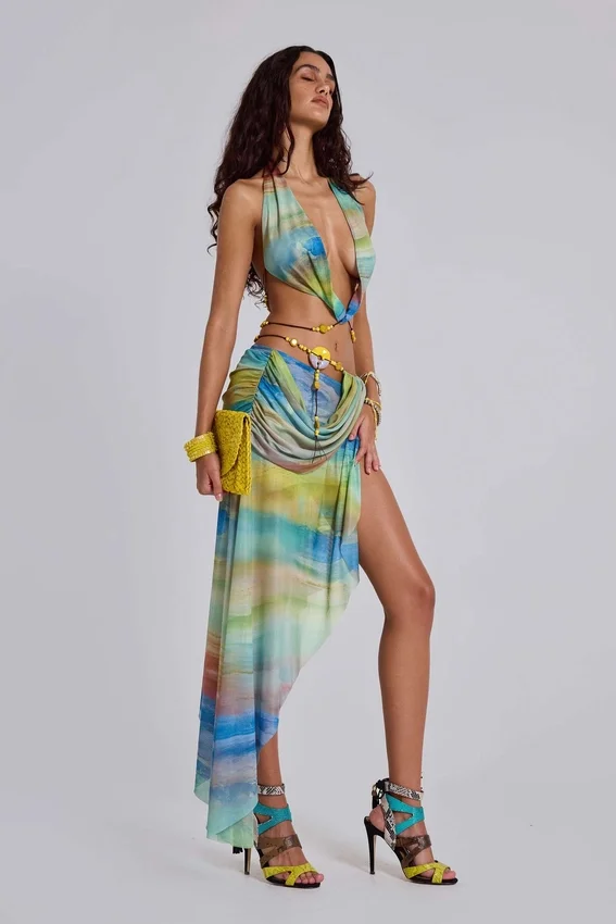 Soleila Backless Halter Top