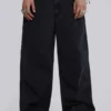 Solid Black Low Rise Colossus Jeans
