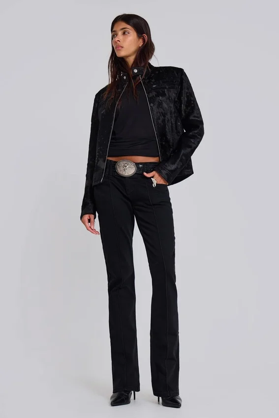 Solid Black Thirteen Jeans