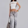 Solira Button Cut Out Top