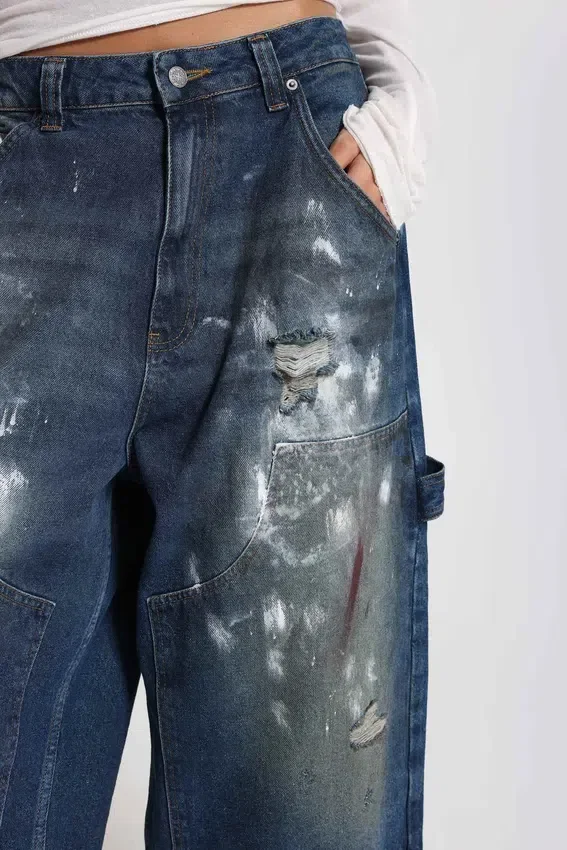 Splatter Crop XL Carpenter Jeans