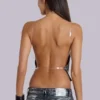 Strings Attached Backless Top in Chainmail