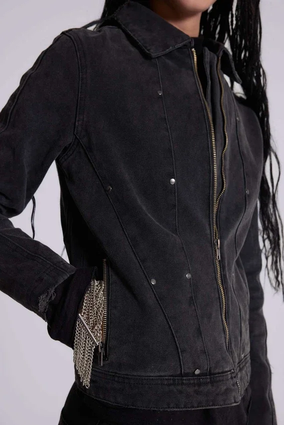 Stud Denim Jacket