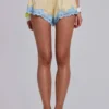 Sugar Satin Lace Mini Shorts