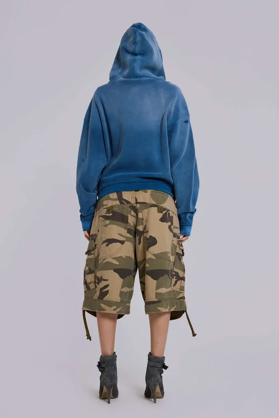 Sunfade Waffle Studded Hoodie