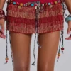 Talina Fringe Mini Skort
