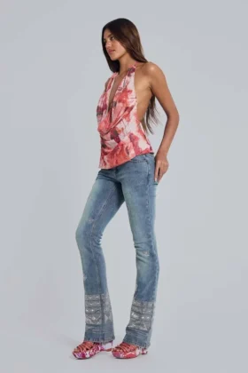 Tatiana Backless Diamante Top