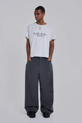Tattoo Pinstripe Goliath Suit Pants