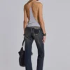 Tori Distressed Lace Low Rise Bootcut Jeans