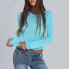 Turquoise Mist Long Sleeve Top
