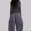 Vintage Grey Parachute Cargo Pants