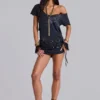 Voraz Macrame Mini Dress