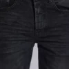 Washed Black Drain Jeans