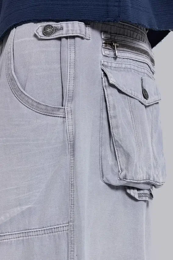Washed Grey Decoy Cargos