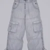 Washed Grey Decoy Cargos