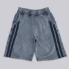 Washed Grey Sporty Stripe Monster Jogger Shorts