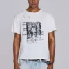 White Etching Cropped T-Shirt