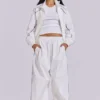 White Vapor Tracksuit Bottoms