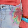 Zadie Airbrush Denim Off Mini Skirt