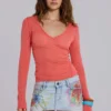 Zadie Airbrush Denim Off Mini Skirt