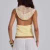 Zelya Beaded Crochet Halter Top